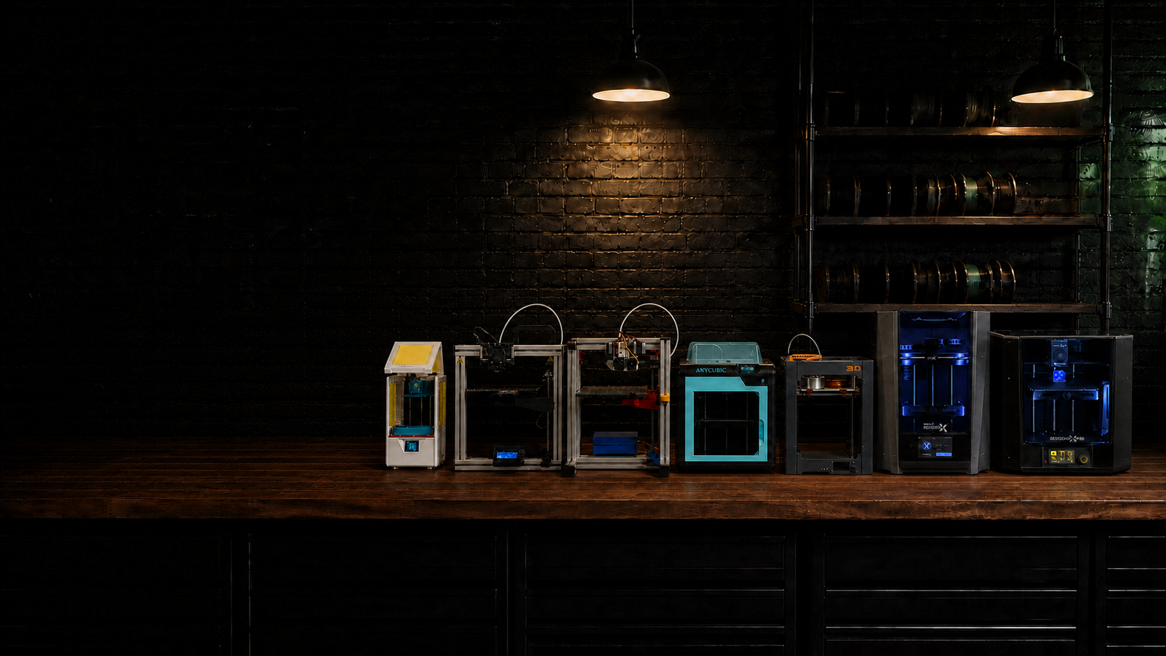 Парк 3D-принтеров в мастерской 3D LIFE